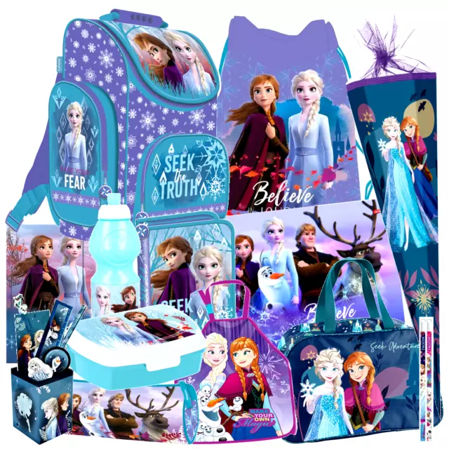 Disney FROZEN 2 II EISKÖNIGIN 20 tlg Set SCHULRANZEN Ranzen SCHULTÜTE FEDERMAPPE