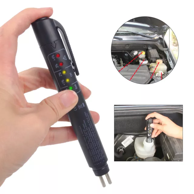 5 LED Indicator Car Auto Brake Fluid Oil Tester Detection Diagnostic Test Pen