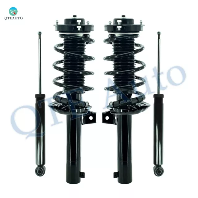 Front Quick Complete Strut-Rear Shock For 2012-2019 Volkswagen Passat 2.0L, 3.6L