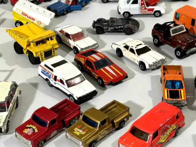 Hot Wheels Matchbox Lesney Yatming Majorette Corji+ 1970s Lot of 49 Cars Trucks 2