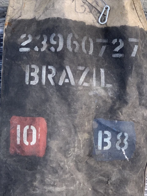WWI/WWII S.A.N. Co.LTD VINTAGE NAVY SEAMAN'S CANVAS KIT DUFFLE BAG BRAZIL 2