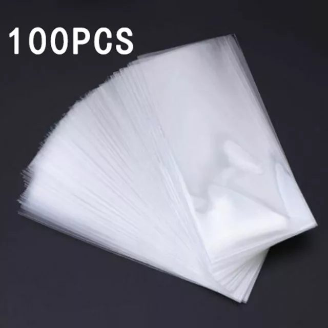 100 Pc Coin Bag Case 80X170mm Storage Paper Money Album Envelopes Plastic Clear