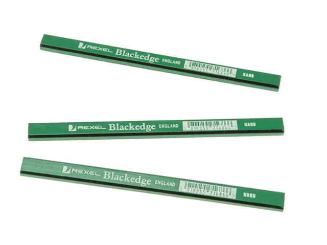 Blackedge de Menuisier Crayons - Vert / Rigide (Carte 12) BLAG