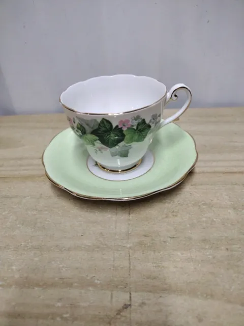 Vintage Royal Standard Green Ivy Teacup Saucer