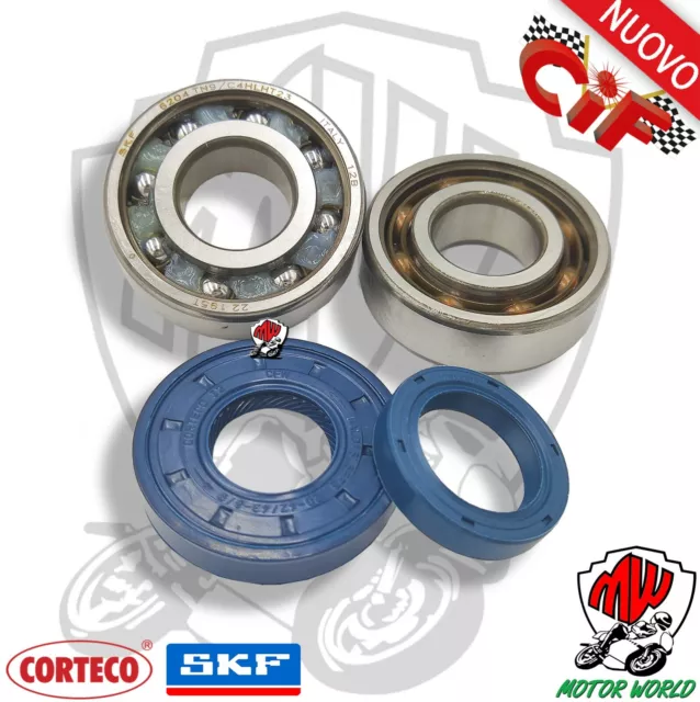 KIT CUSCINETTI BANCO SKF C4 TN9 + PARAOLI DERBI Senda DRD RACING R - SM 50 2T LC