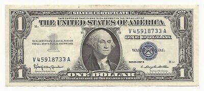 AU/CU 1957-B $1 Dollar Bill Silver Certificate Note FREE SHIPPING