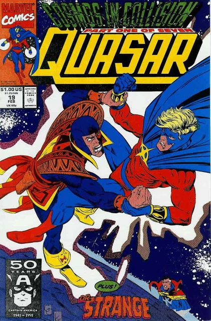 Quasar #19 VF; Marvel | Mark Gruenwald Jack of Hearts - we combine shipping