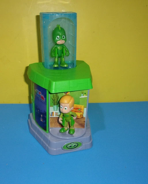 PJ MASKS TRANSFORMATION Playset Figures Greg Becomes Gekko &amp; Turbo ...