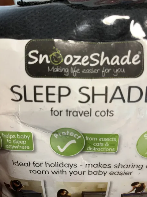 SnoozeShade Pack N Play sleep shade Travel Crib cover mesh breathable