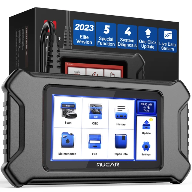 MUCAR CS4 Engine OBD2 Scanner Transmission ABS SRS Auto Diagnostic Scan Tool