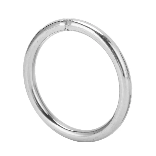 10PCS WELDED ROUND Rings Stainless Steel Multifunctional For Camping ...