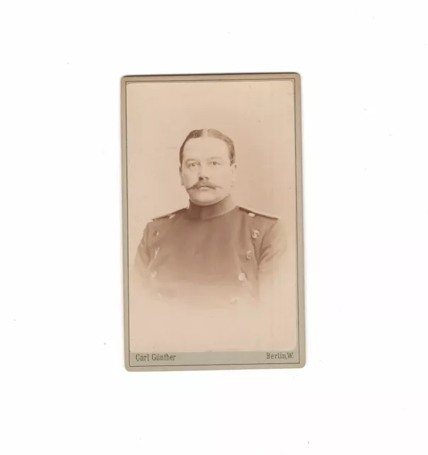 CDV Foto Soldat - Berlin 1880er