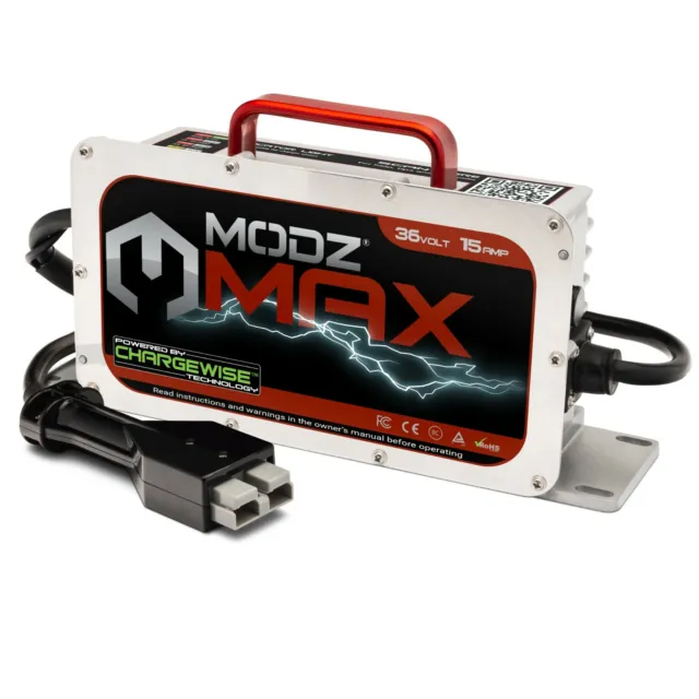 Chargeur de batterie marathon MODZ Max36 15 AMP EZGO pour voitures de golf 36 volts