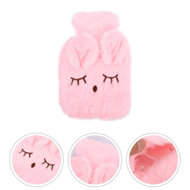 Borsa per iniezione elettrica bottiglia acqua calda peluche sacchetto caldo silicone