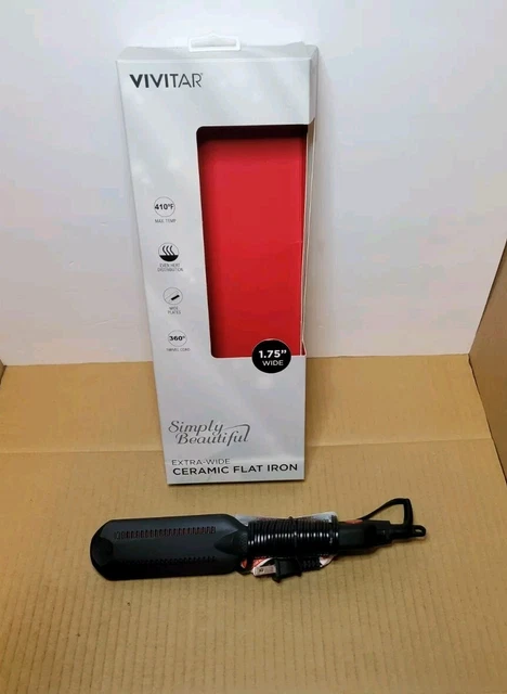 VIVITAR SIMPLY BEAUTIFUL Ceramic Tourmaline Flat Iron 1 Inch  display picture 2