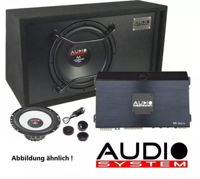 Audio System M Series Evo Set M165: Amplifier + Subwoofer 12 " + Speaker New