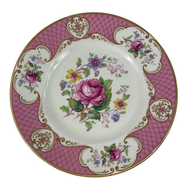 Staffordshire Rose Pink by Myott Staffordshire 8" Salad Plate