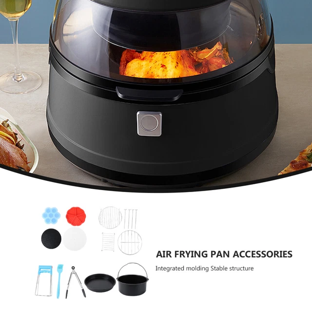 CATIEBYE Grillplatte Für Heißluftfritteuse - Antihaft Crisper-Platte 22,5x22,5cm