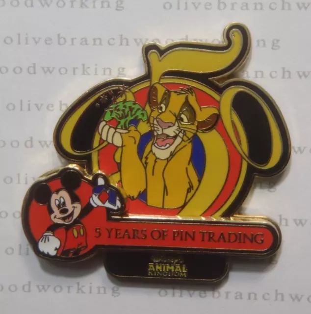 ARTIST PROOF Disney 5 Years Pin Trading SIMBA MICKEY Lion King Animal Kingdom AP