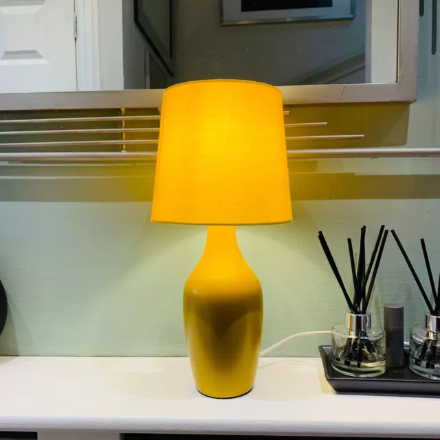 Dunelm deals mustard lamp