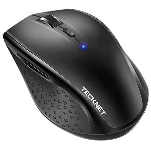 TECKNET Bluetooth Mouse, 3200DPI Wireless Mouse, Cordless Mice Ergonomic