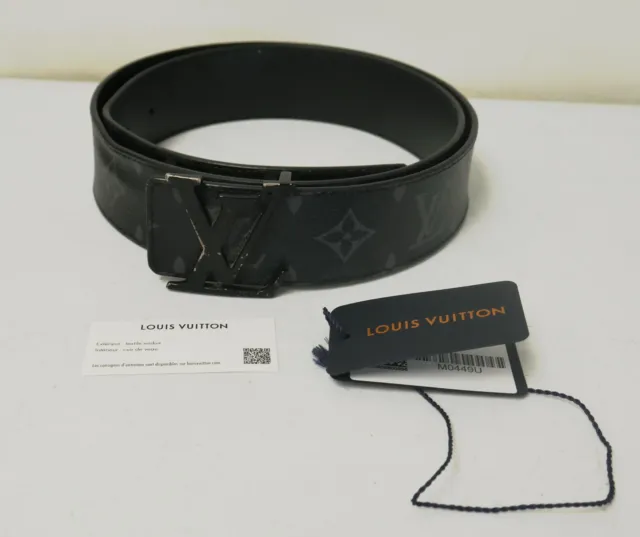 Louis Vuitton Initials Shape Belt Monogram 40MM Absolute Black in Taurillon  with Black - US