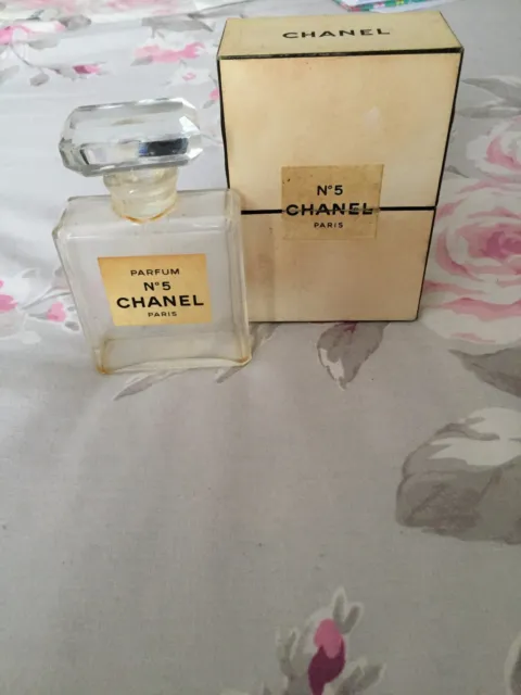 VINTAGE CHANEL NO 5 Paris Empty Perfume Bottle & Box (2 Empty Bottles)  £25.00 - PicClick UK