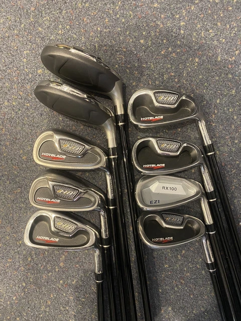 mens graphite golf club set Hotblade HBI brand new grips regular plus half inch