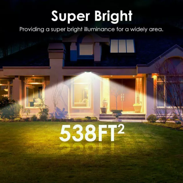 Waterproof 100 LED Solar Powered Light Outdoor PIR Motion Sensor Garden Security