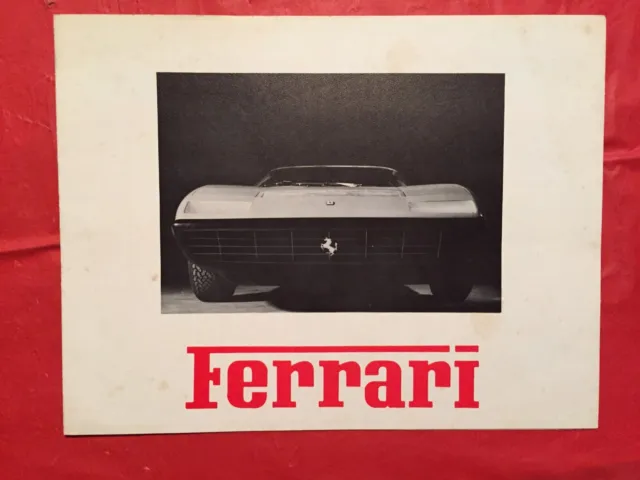 c.1968 FERRARI "365 GTB 4 & DINO 246 GT" Car Dealer Showroom Sales Brochure
