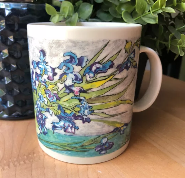 Chaleur Vincent van Gogh IRISES Coffee Mug Cup, Master Impressionists, J Burrows
