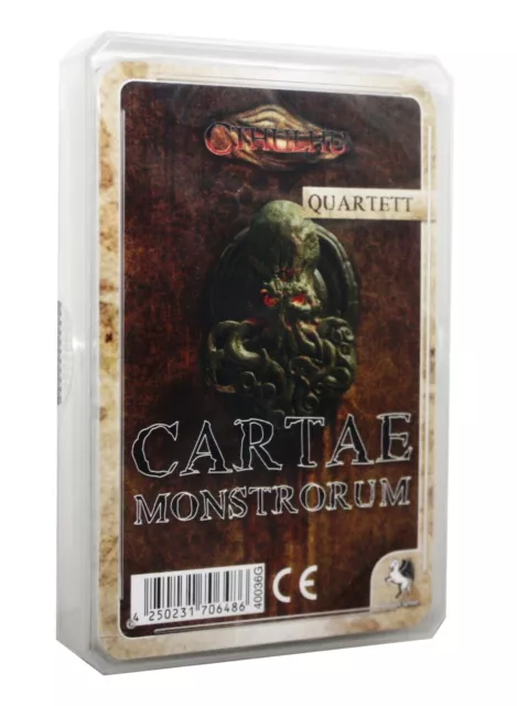 Cartae Monstrorum Quartett-Kartenspiel-Wesen des Cthulhu-Mythos-Horror-Neu-OVP