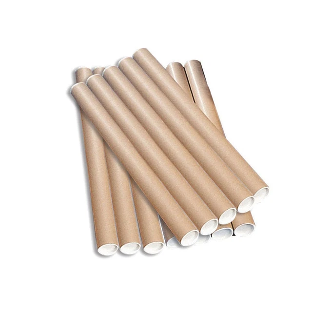Tubo postale 760x76mm marrone Kraft Pack di 12 PT-076-15-0760
