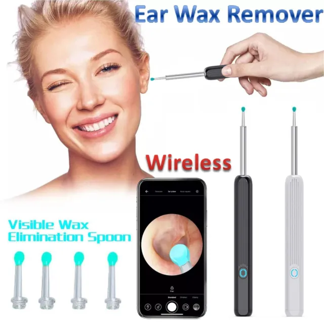 Ear Wax Remover Ear Cleaner Removal Camera Cleaning Pick Tool LED Light Scoop AU