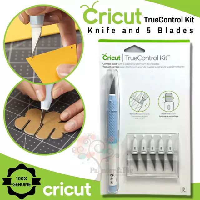 Cricut TrueControl Knife Kit with 5 Replacement Blades Razor-Sharp Edge Genuine