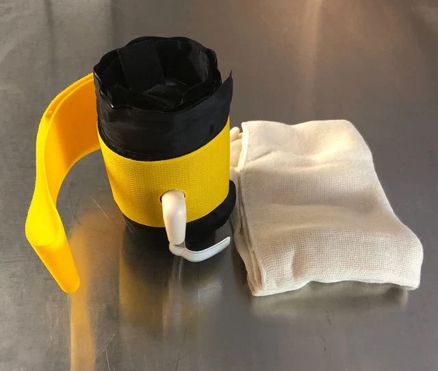 Lot of 8 Stryker Tourniquet Color Cuff yellow 24" single port single bladder