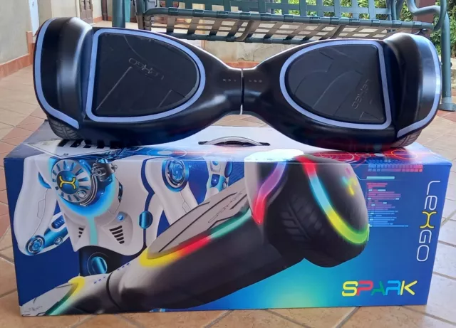 Hoverboard nuovo con Led RGB regolabili, Velocità massima 12kmh, Waterproof