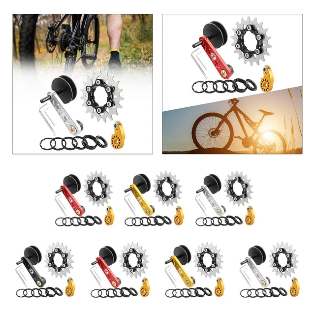 Guide Chaîne Vélo Single Speed - Tendeur Chaîne En Alliage Aluminium - Stabilisateur 90x50mm