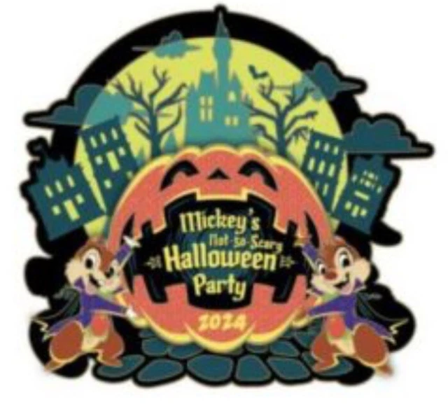 DISNEY MICKEY’S NOT So Scary Halloween Party 2024 Logo Pin Mickey