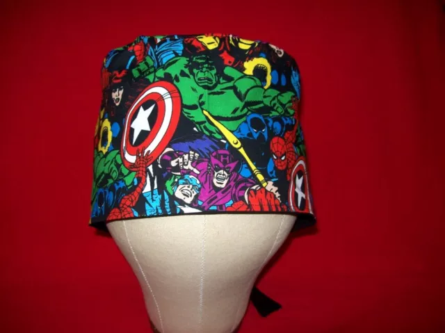 Men/Women Surgical Scrub Cap Lined Marvel Retro Hulk Packed Cotton AWESOME CAP 2