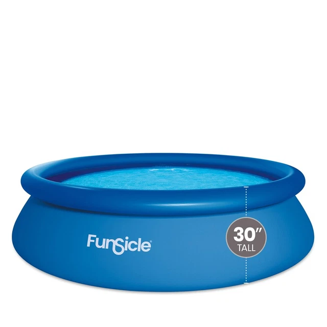 10 Ft Quickset round above Ground Pool, Includes Cartridge Filter Pump, Age 6 &