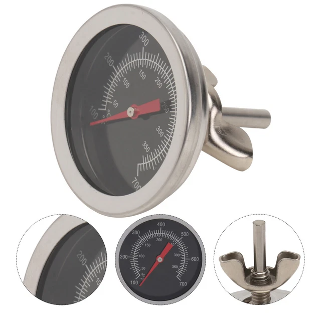 Thermomètre De Four Analogique En Acier Inox - Grand Cadran 50 à 280°C