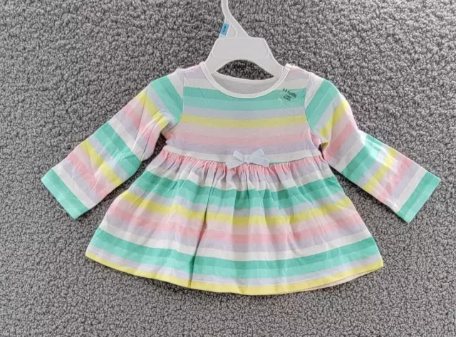 FIRST IMPRESSIONS Sunrise Stripe Long-Sleeve Tunic Baby Girls 6-9Months Multi