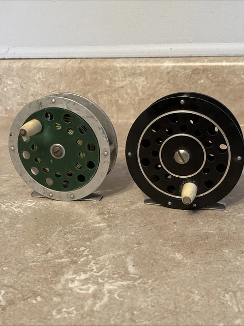 bronson royal 360 fly reel VINTAGE BRONSON ROYAL 360 All Green Early Version Fly Fishing Reel $49.99