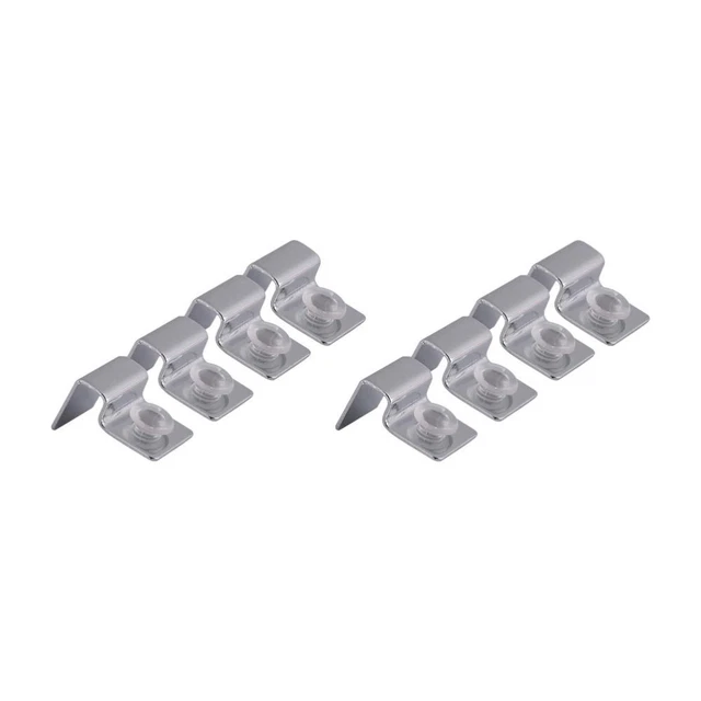 8pcs Pesci per la casa Bracketti di cisterna Glass Lid Clip Acquario Portabocchi