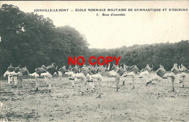 CPA Joinville le Pont Ecole Militaire Gymnastics Fencing Boxing Set Boxing