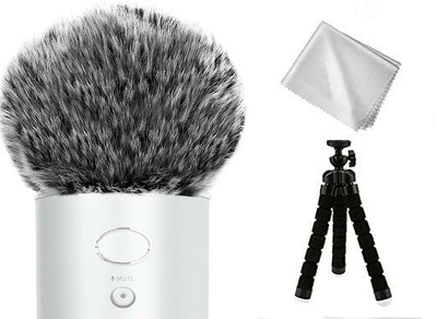Logitech Microphone Coupe-Vent en Fourrure synthétique Compatible avec Logitech Blue Yeti 
