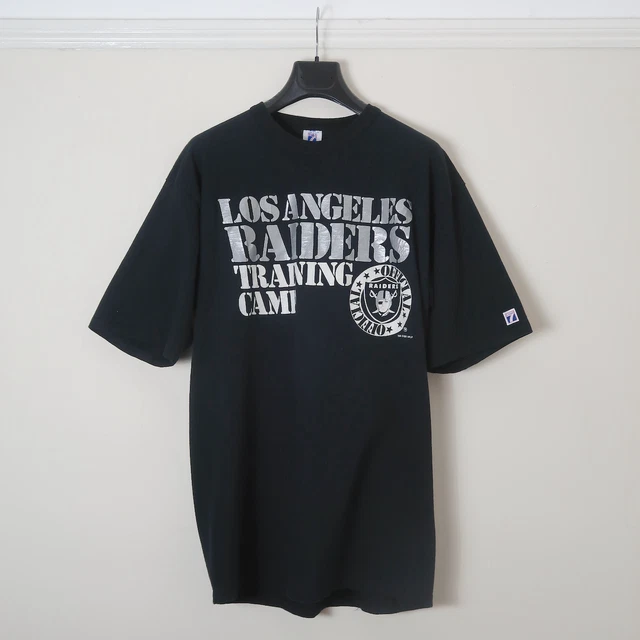VINTAGE LOS ANGELES RAIDERS 1994 Training Camp T-Shirt : XL : Logo 7 Made In USA