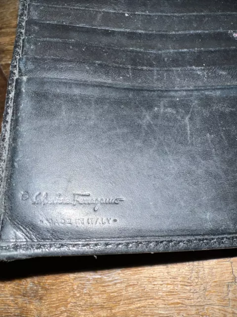 Salvatore Ferragamo Black Leather Wallet