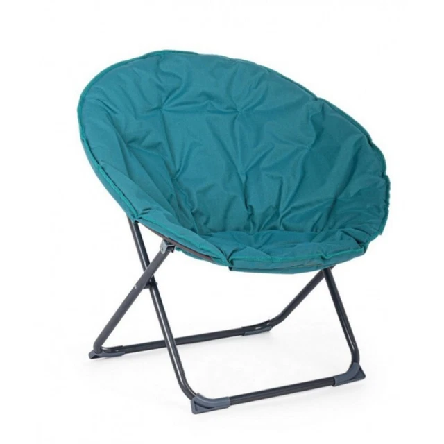 LUNA POLY fauteuil pliant turquoise pour extérieur 65x75x80h cm